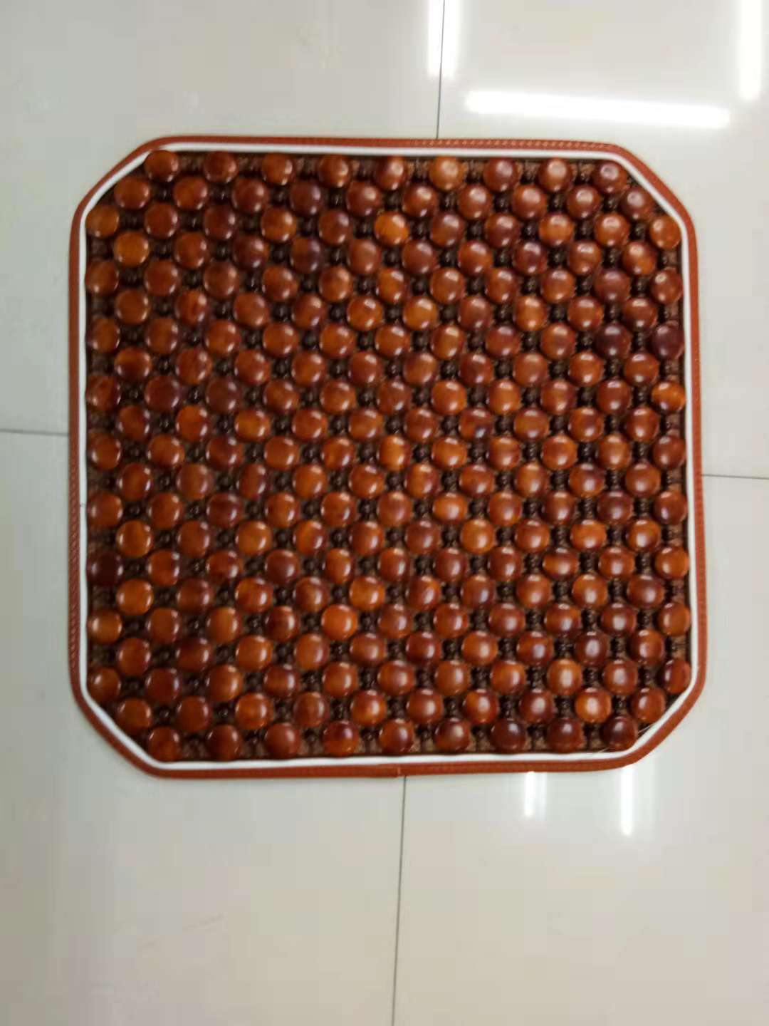 新款免绑硅胶底四方垫/小方垫梨木圆珠单片现货批发