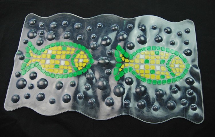 Pisces transparent bathroom mat, bathroom anti-slip mat, PVC massage mat, bathroom massage mat, bathtub mat full figure
