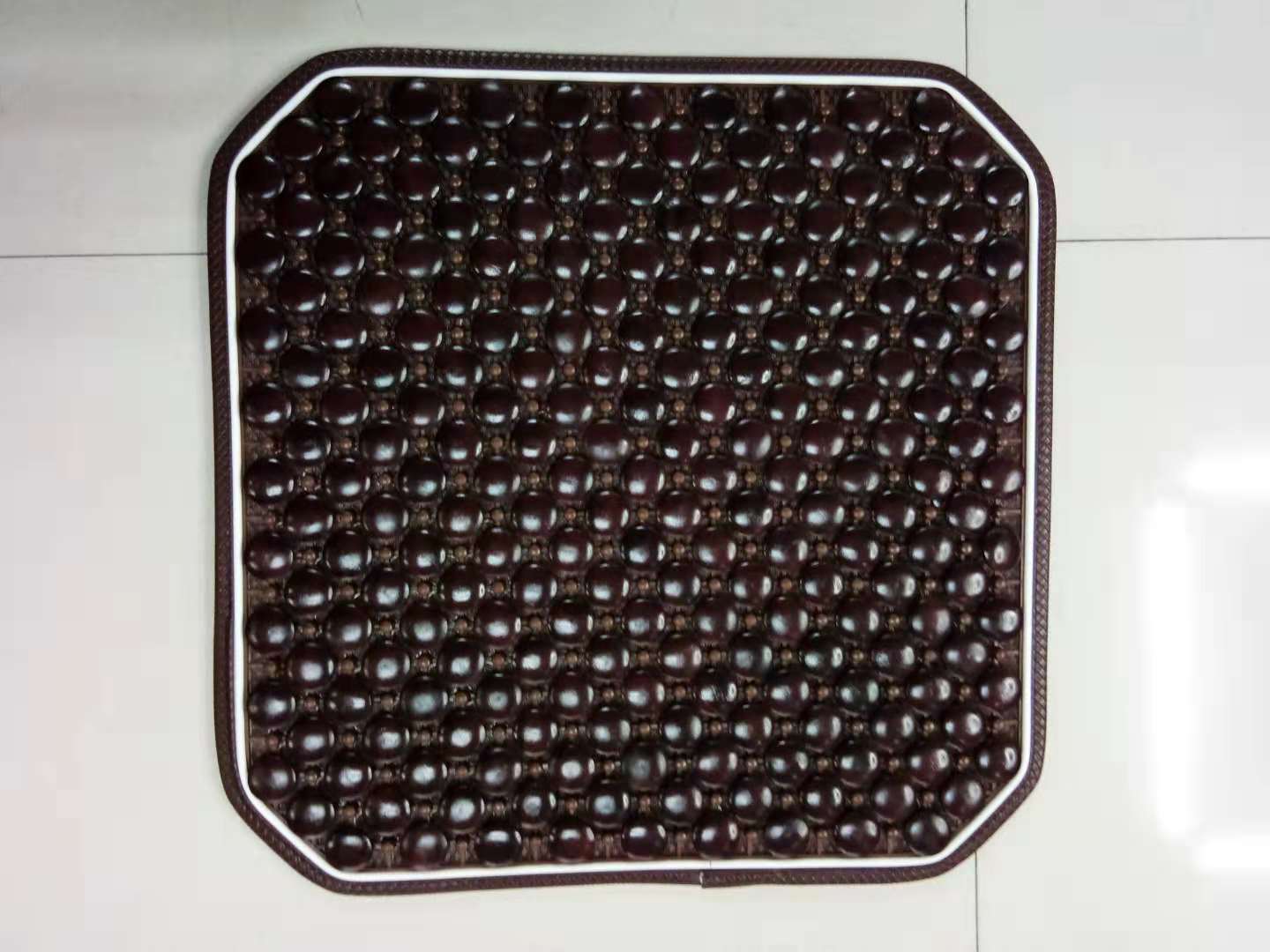 新款免绑硅胶底四方垫/小方垫梨木圆珠单片现货批发产品图