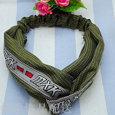 10 yuan shop ladies wear fashion white line English edge headband full figure