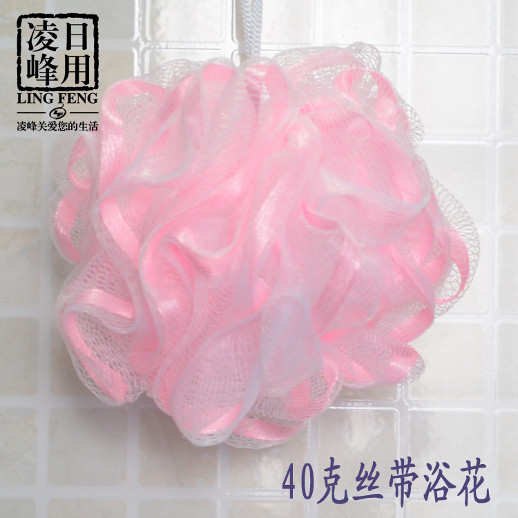 The new 40g ribbon ribbon lace colorful bath ball/bath rub/bath flower/bath house manufacturer direct sale thumbnail