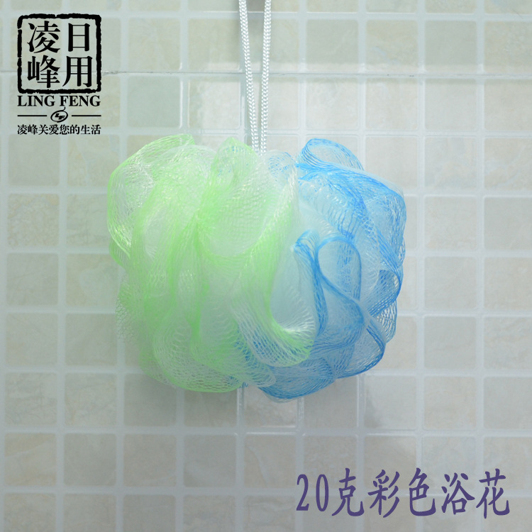 Manufacturers direct Korean version of the new material environmental protection multicolor bath flower bath ball household wholesale 20 grams thumbnail