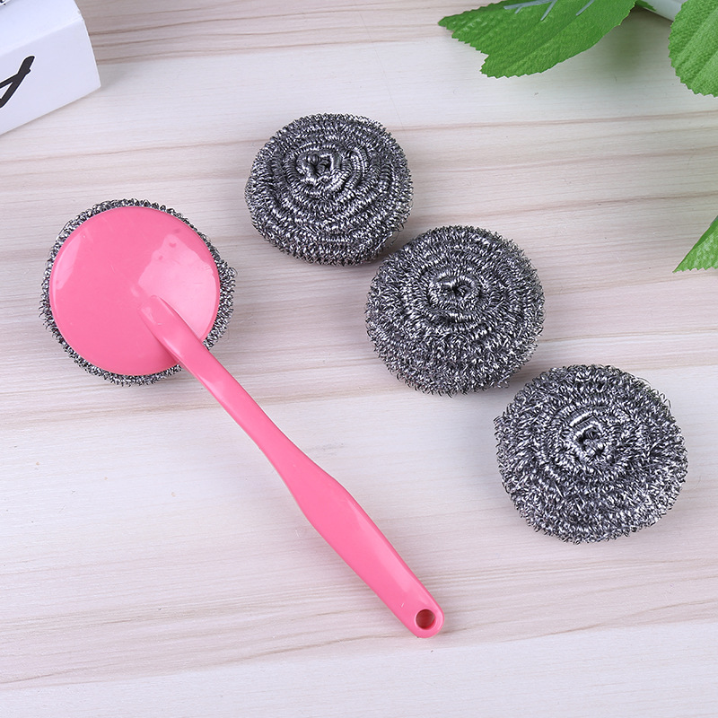 Huilong new window cleaning combination set wire ball cleaning tool with handle cleaning brush HL-0325
