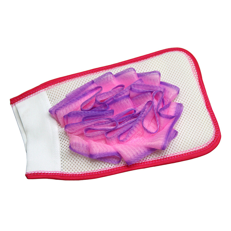 Exfoliate dead skin bath gloves rub mud rub back bath towel HL-0207