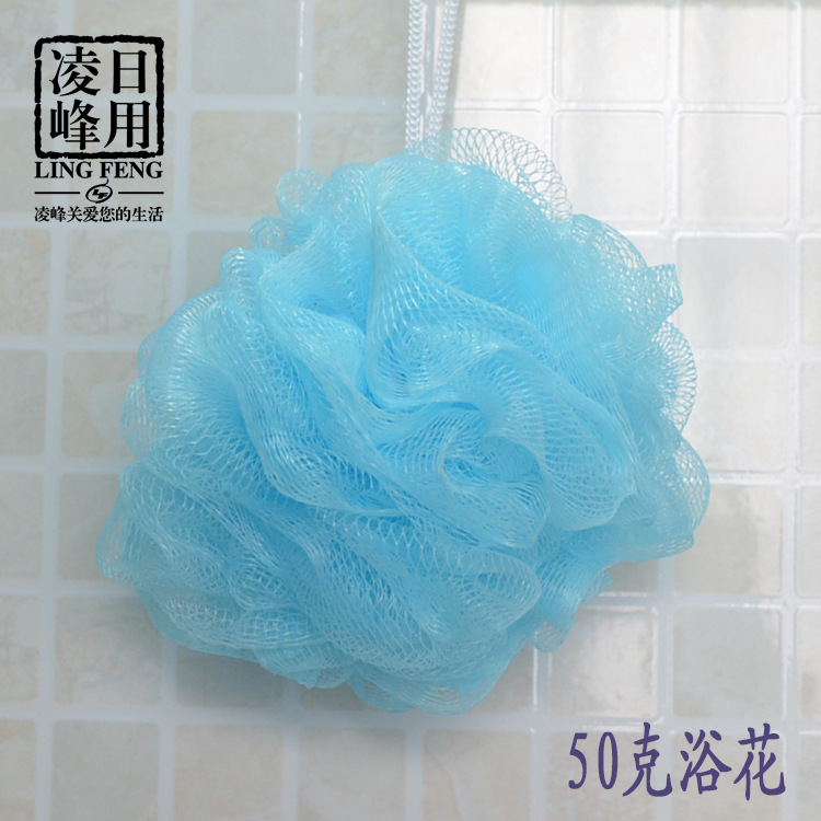 High quality material 50g big flower color bath ball bath bath brush bath flower bath supplies manufacturers wholesale thumbnail