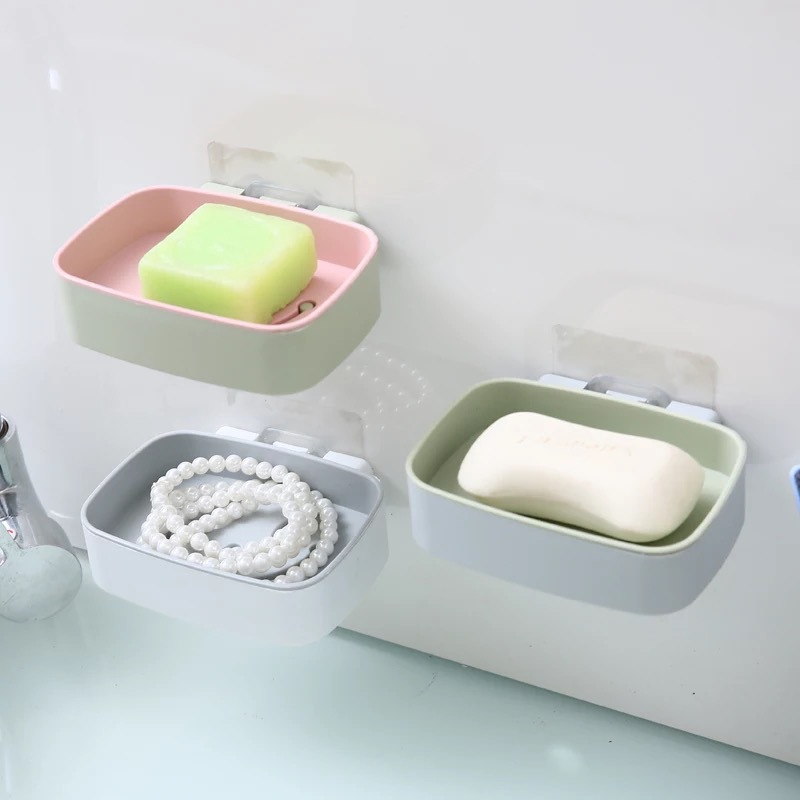 笑脸免打孔肥皂架浴室沥水肥皂盒卫生间香皂架壁挂置物架创意新品