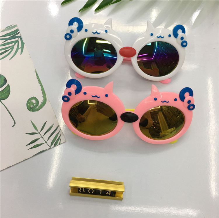 彩膜酷炫儿童太阳镜卡通可爱宝宝墨镜遮阳眼镜产品图