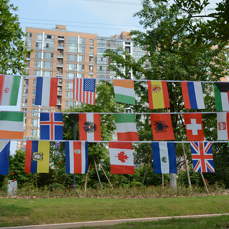 8号定做挂旗世界各国串旗中国外国万旗吊旗小彩旗酒吧球迷装饰细节图