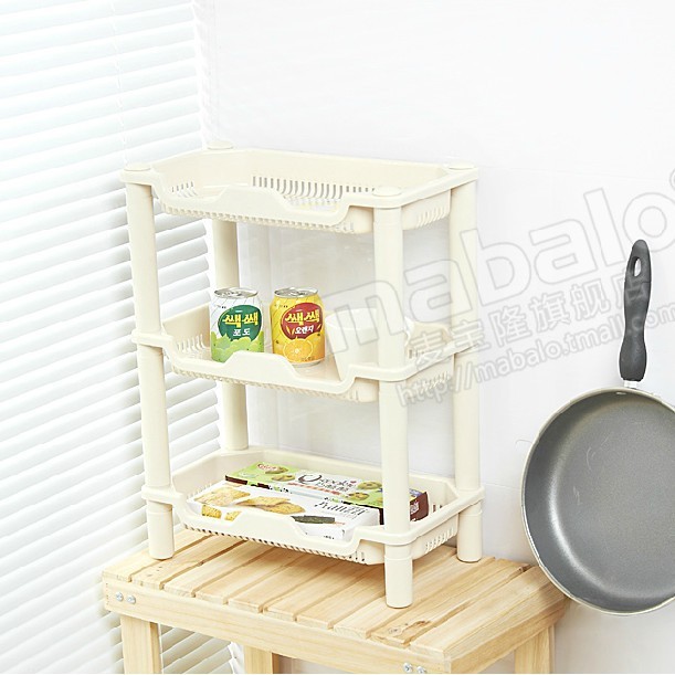 Manufacturer wholesale plastic shelf three layer desktop storage shelf plastic sundry storage shelf MBL-0290