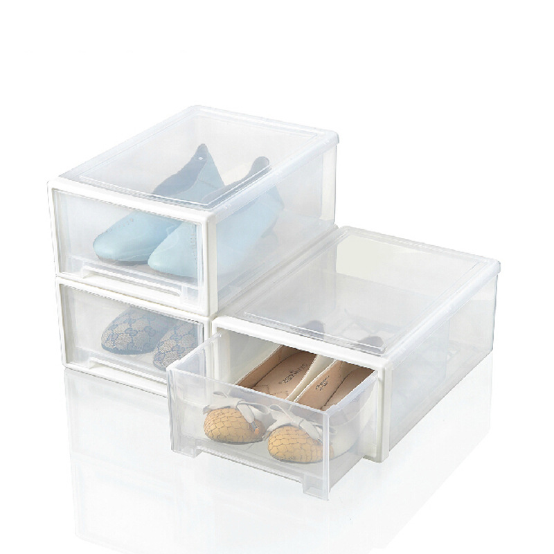 义乌好货 家用特厚 防尘抽屉式 透明塑料鞋盒 收纳 鞋柜