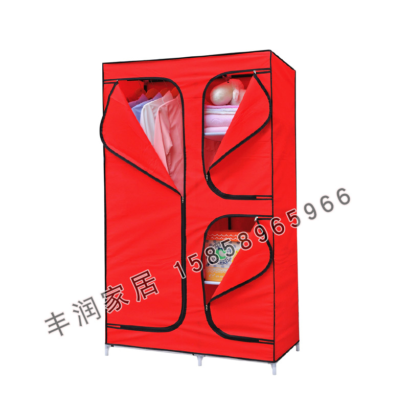 简易衣柜无纺布衣柜拉链式防尘
