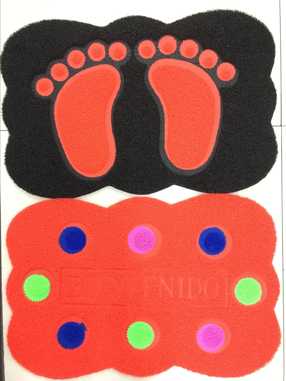 Thin wavy brushed pad, splicing pad, brushed embossed pad, PVC anti-slip pad, foot pad and door pad Application Scenario