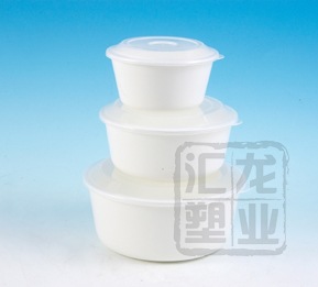 正品授权 龙士达 圆形微波三件套圆形微波三套盖碗 L-1121