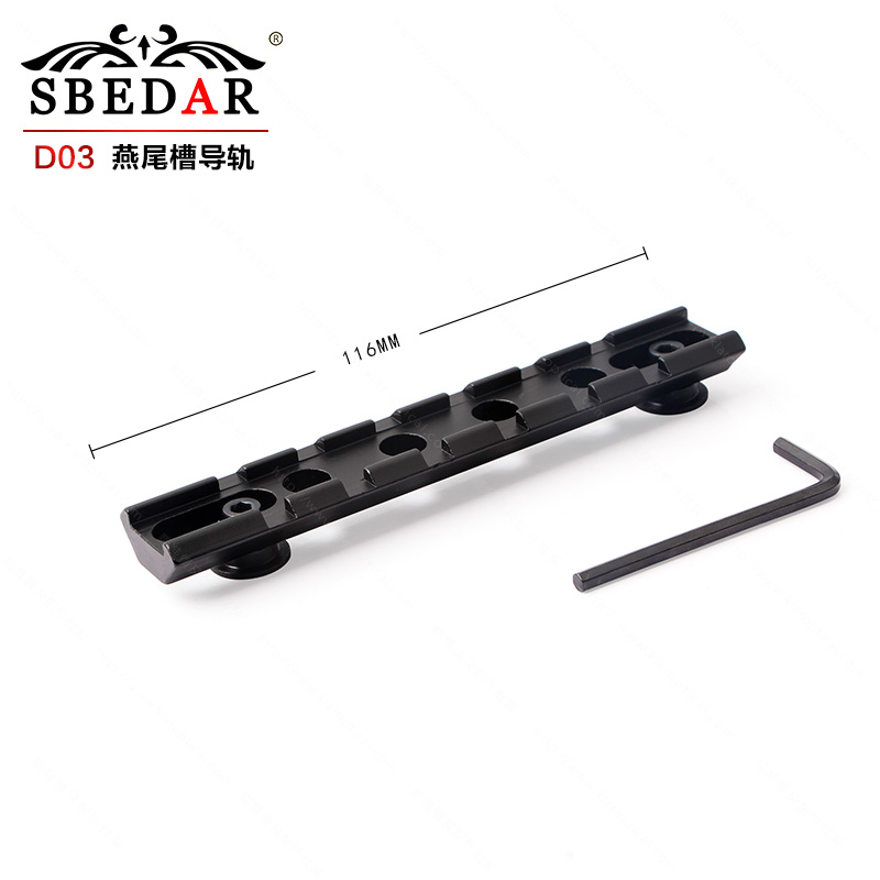 10cm long fishbone track and 20mm wide dovetail groove guide rail