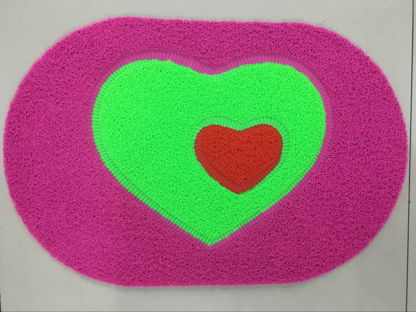 Thin oval spliced floor mat, brushed puzzle mat, brushed mat, anti-slip door mat Application Scenario