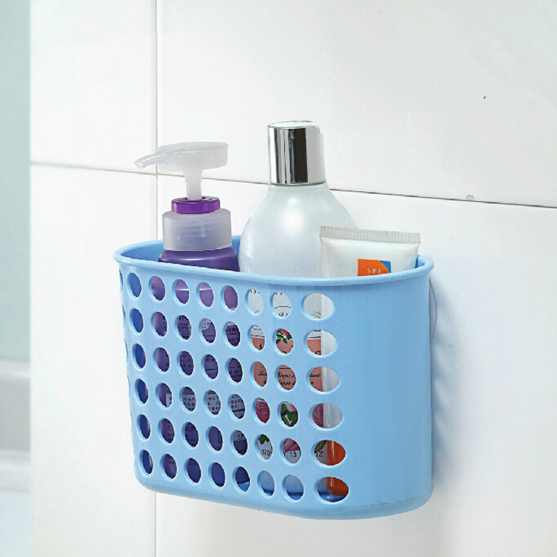 Simple wide and powerful double suction cup bathroom rack toilet basket rack 30776 thumbnail