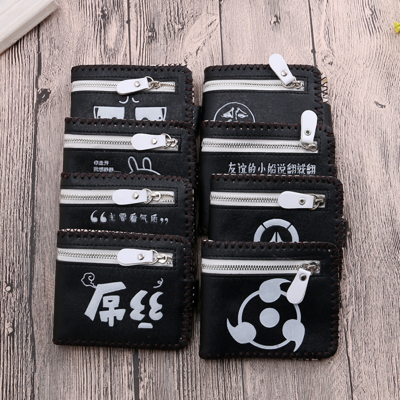 新品个性钱包 多功能钱夹 男女通用票夹 网络时尚语言钱夹 热销中图