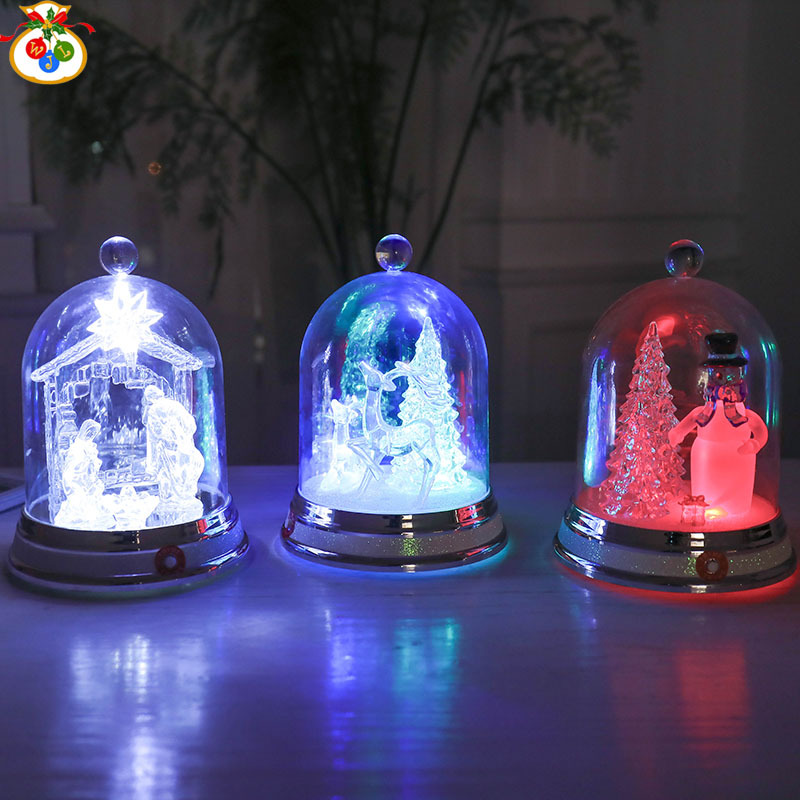 BC-006 大钟罩七彩灯光欧式小夜灯LED氛围灯音乐灯