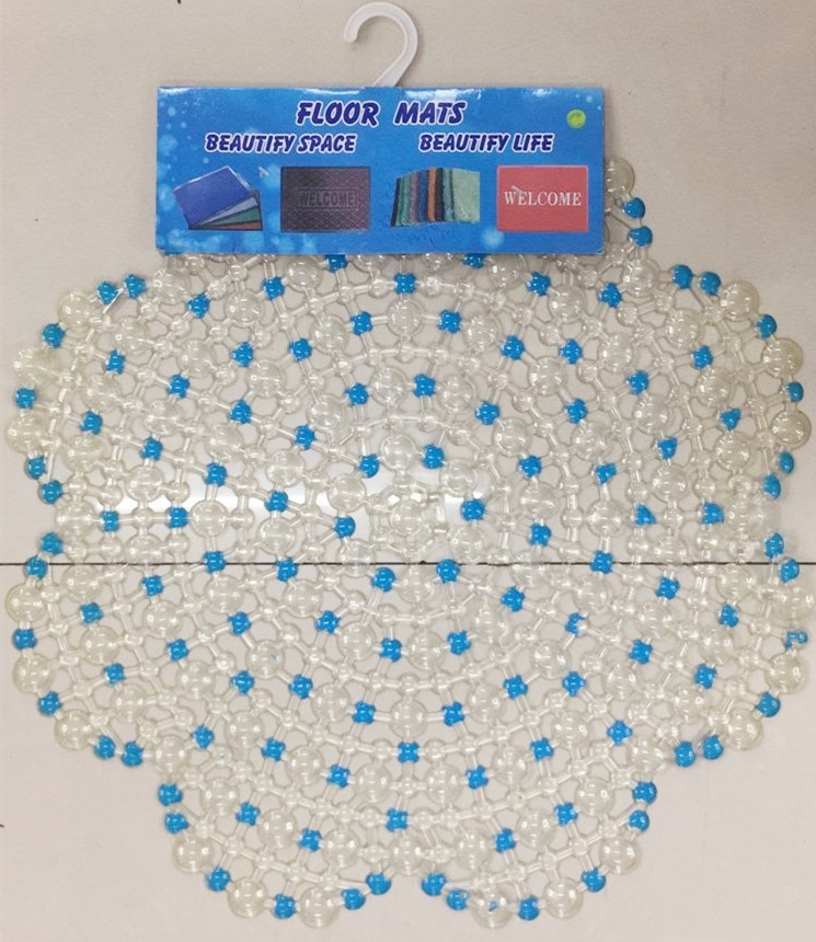 Hot-selling square/plum blossom colored water drop bathroom MATS, anti-slip bathroom MATS, massage MATS, foot MATS, bathtub MATS Specification drawing