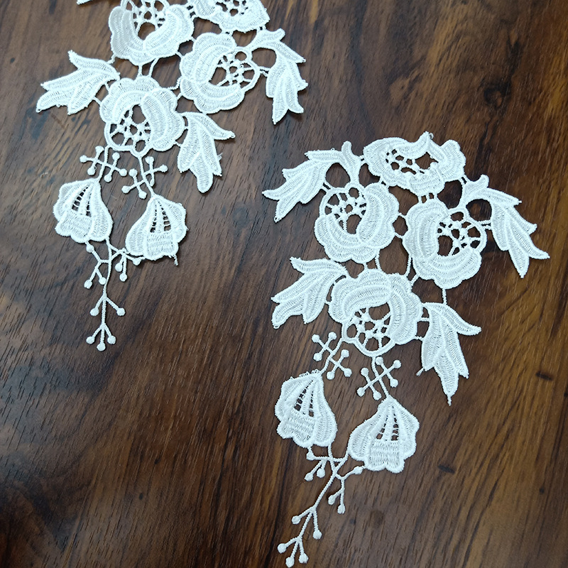 镂空蕾丝刺绣花个服装辅料水溶绣花对花厂家直销现货