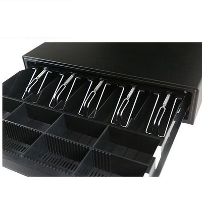 收银机钱箱钢制钱箱收款机钱箱八格三档锁产品图