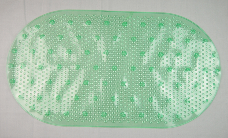 Hot-selling new transparent oval small water droplet bathroom mat, bathroom anti-slip mat, massage mat, bathtub anti-slip mat, PVC mat Specification drawing
