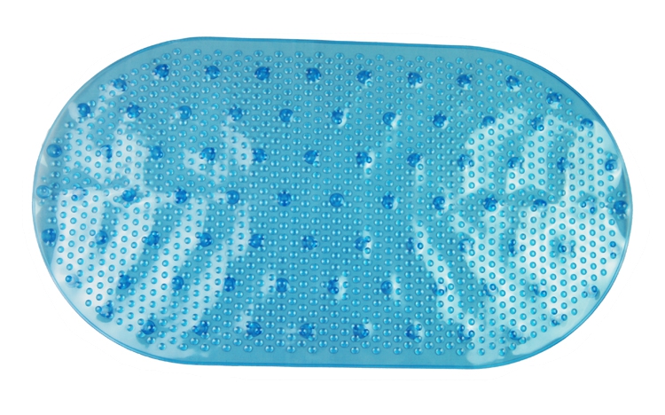 Hot-selling new transparent oval small water droplet bathroom mat, bathroom anti-slip mat, massage mat, bathtub anti-slip mat, PVC mat details Picture
