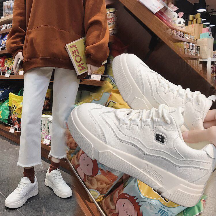 42508厚底绒小白鞋产品图