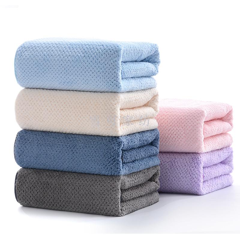 Ultra-fine fiber bath towels, gift towels, hair care, absorbent, teak coral velvet 8020 polyester brocade are exported to Japan and South Korea details Picture