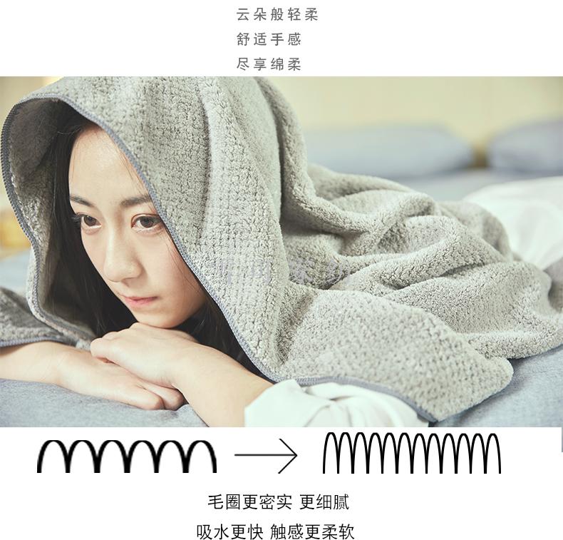 Ultra-fine fiber bath towels, gift towels, hair care, absorbent, teak coral velvet 8020 polyester brocade are exported to Japan and South Korea Application Scenario