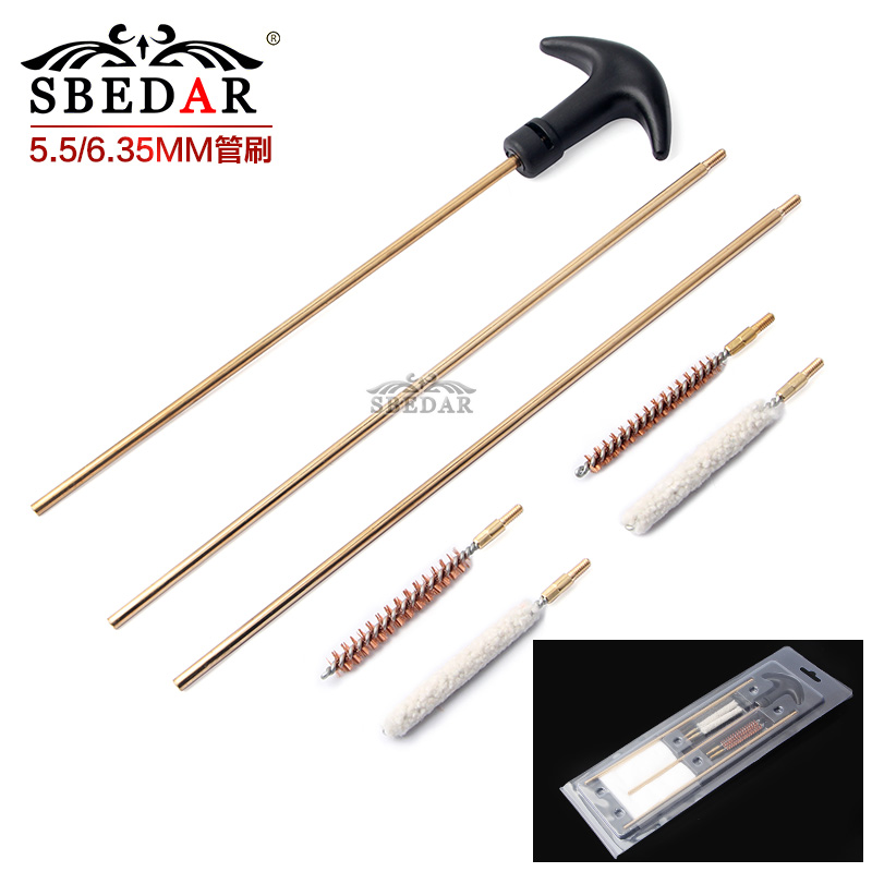 Outdoor 5.5/6.35 Suction pipe brush steel wire brush copper pipe cleaning set thumbnail