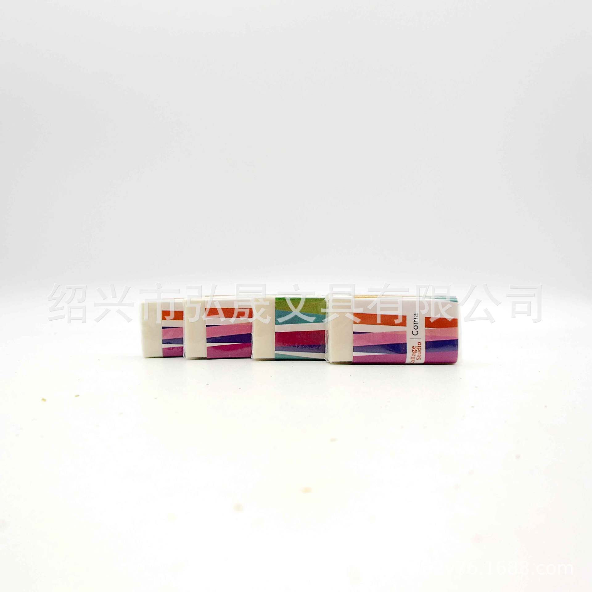 八个白色吸卡办公橡皮双包橡皮套装学习用品生产厂家细节图