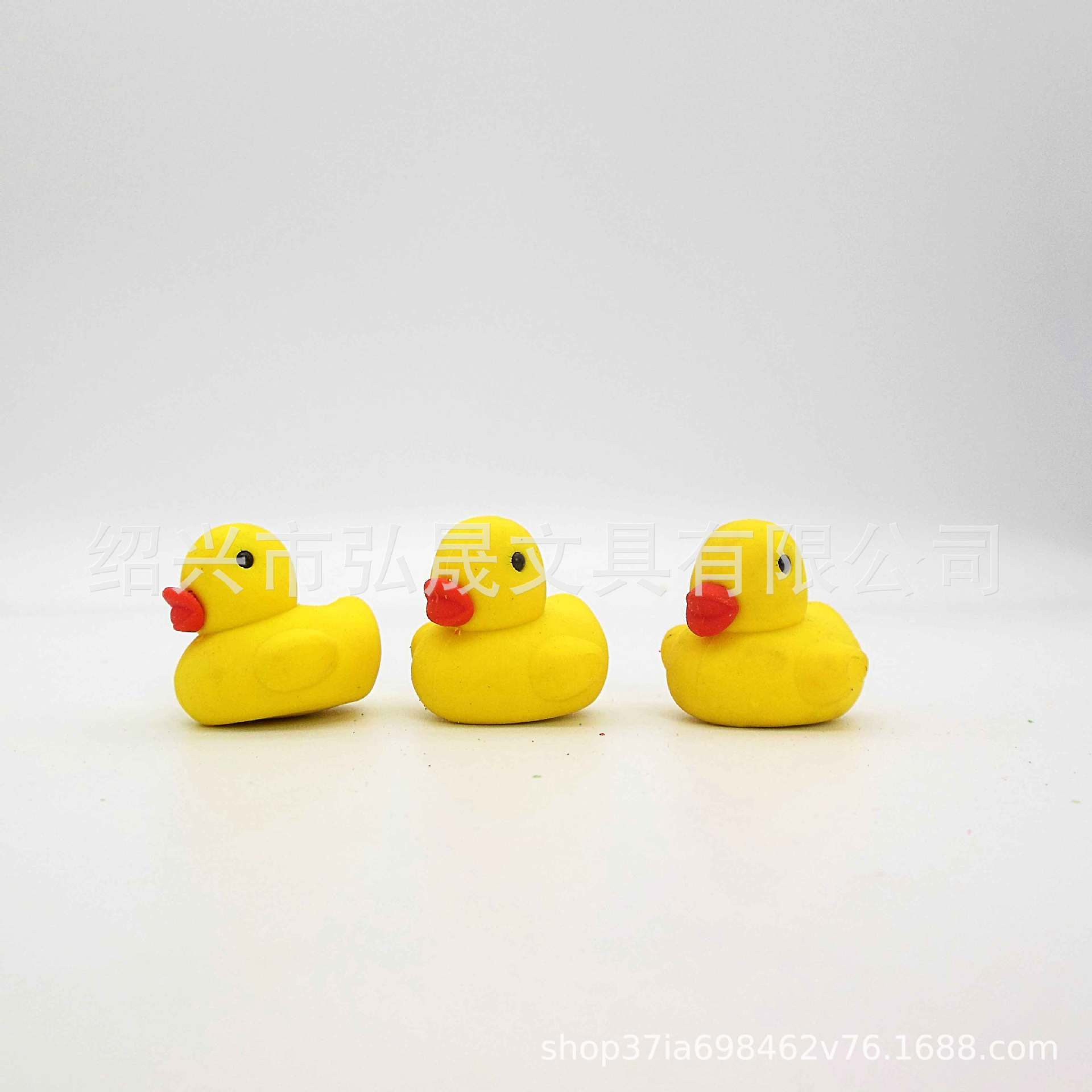 4个装小黄鸭系列3D定制橡皮套装橡皮生产厂家