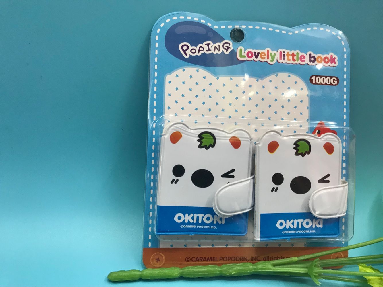 两本可爱卡通图案封面笔记本文具用品