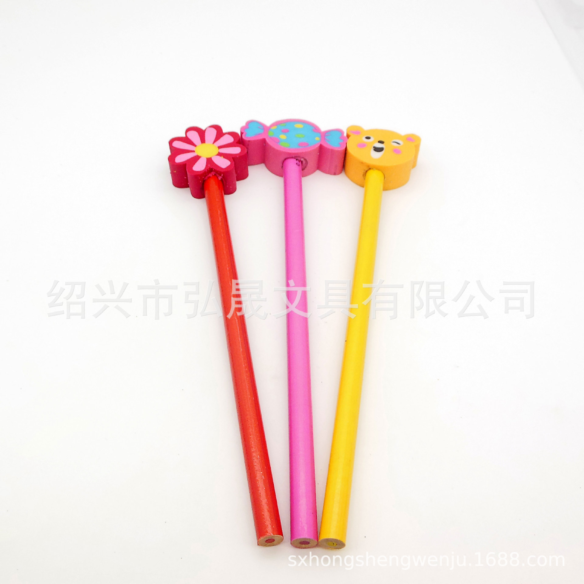 六支卡通橡皮擦铅笔文具套装学习用品儿童文具产品图