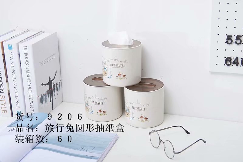 Travel rabbit cartridge tissue cartridge Household reel paper drawing plastic reel of living room table top round