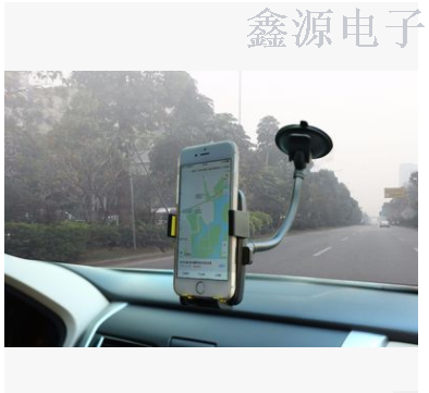 车载懒人支架自动锁车载手机支架长杆软管车载支架