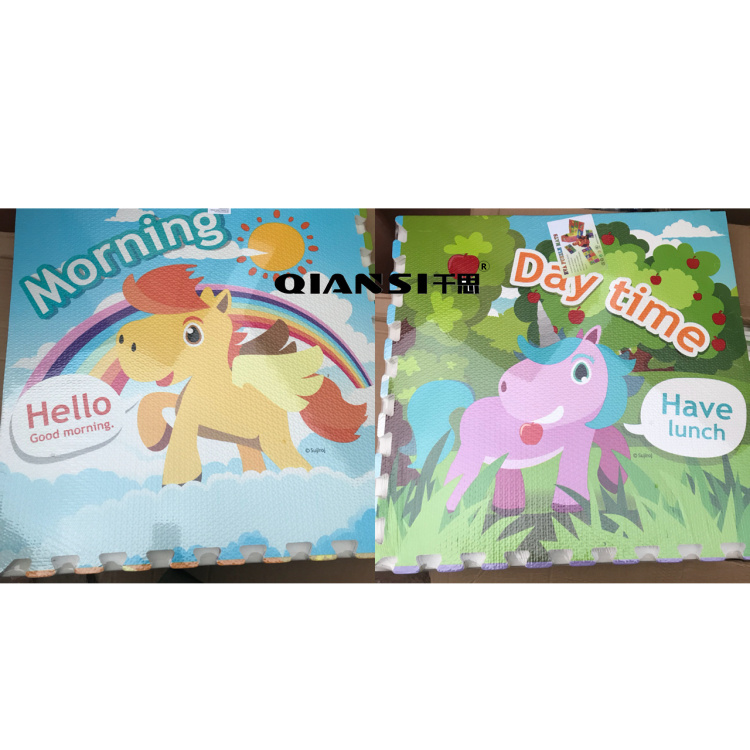 Qiansi eva splicing floor mat children's puzzle splicing crawling pad climbing pad foam floor mat 60*60cm