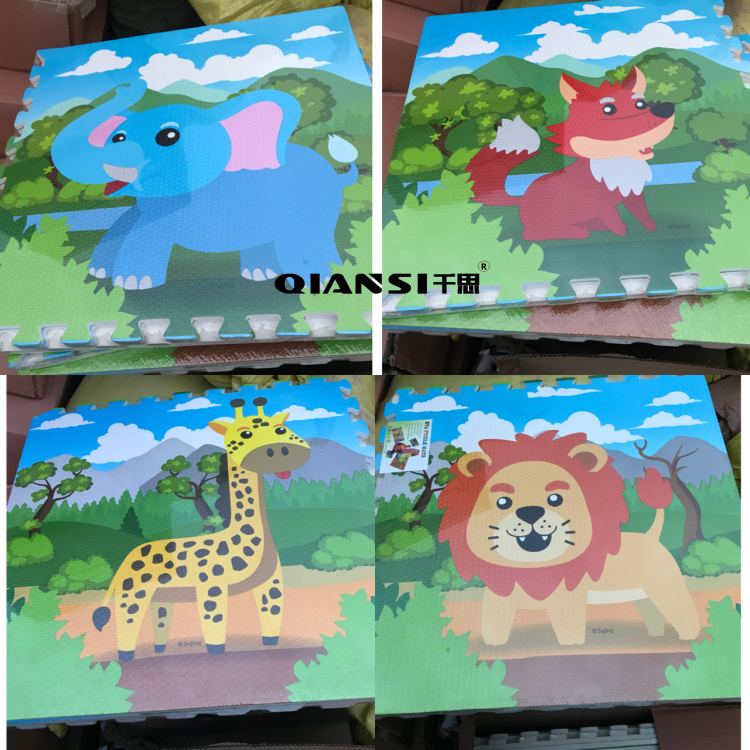 Qiansi eva splicing floor mat children's puzzle splicing crawling pad climbing pad foam floor mat 60*60cm