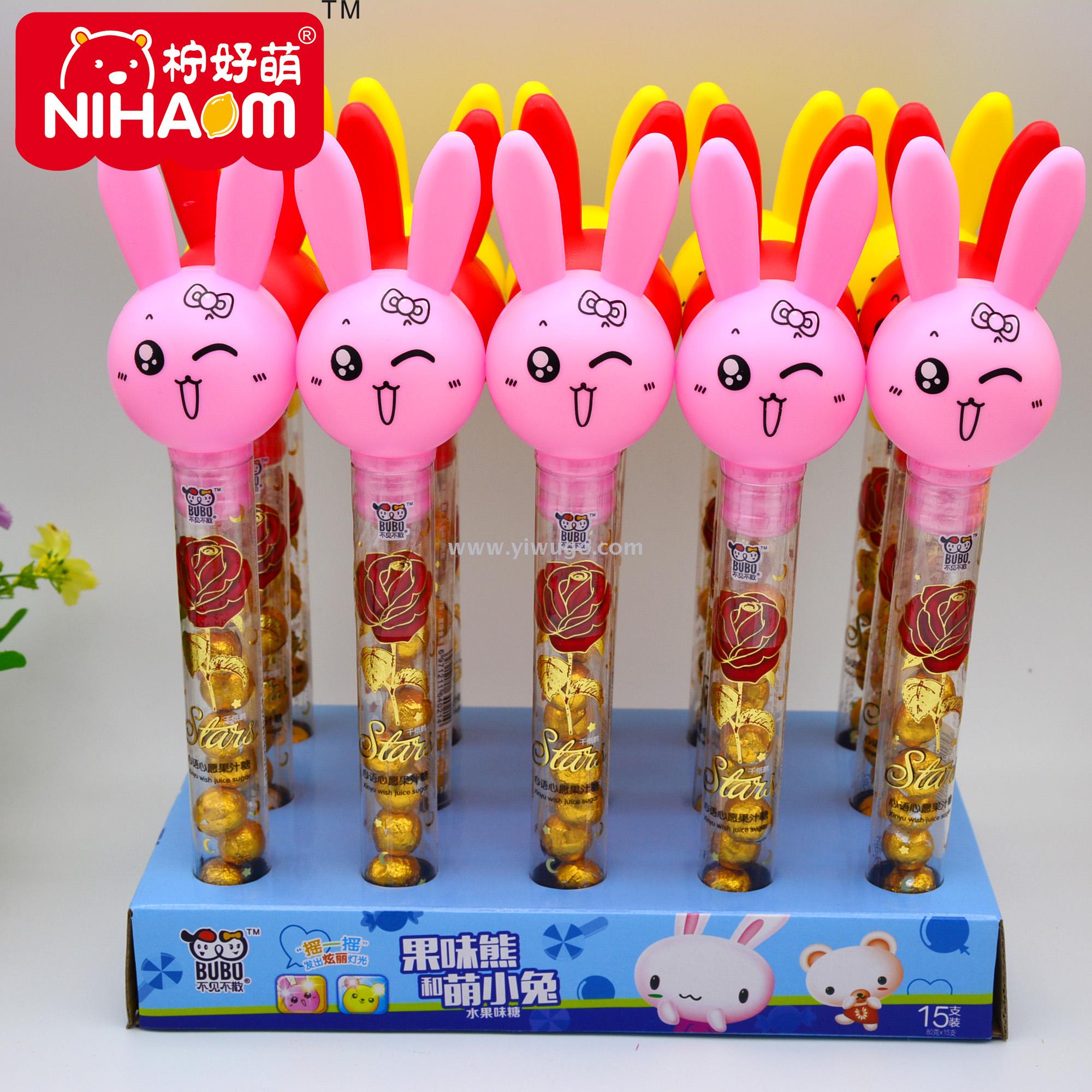 Ninghaomeng Little Angel Food 40g Package: Sparkling Cute Little Rabbit Stick Chocolate, student leisure and entertainment toys and Snacks Specification image