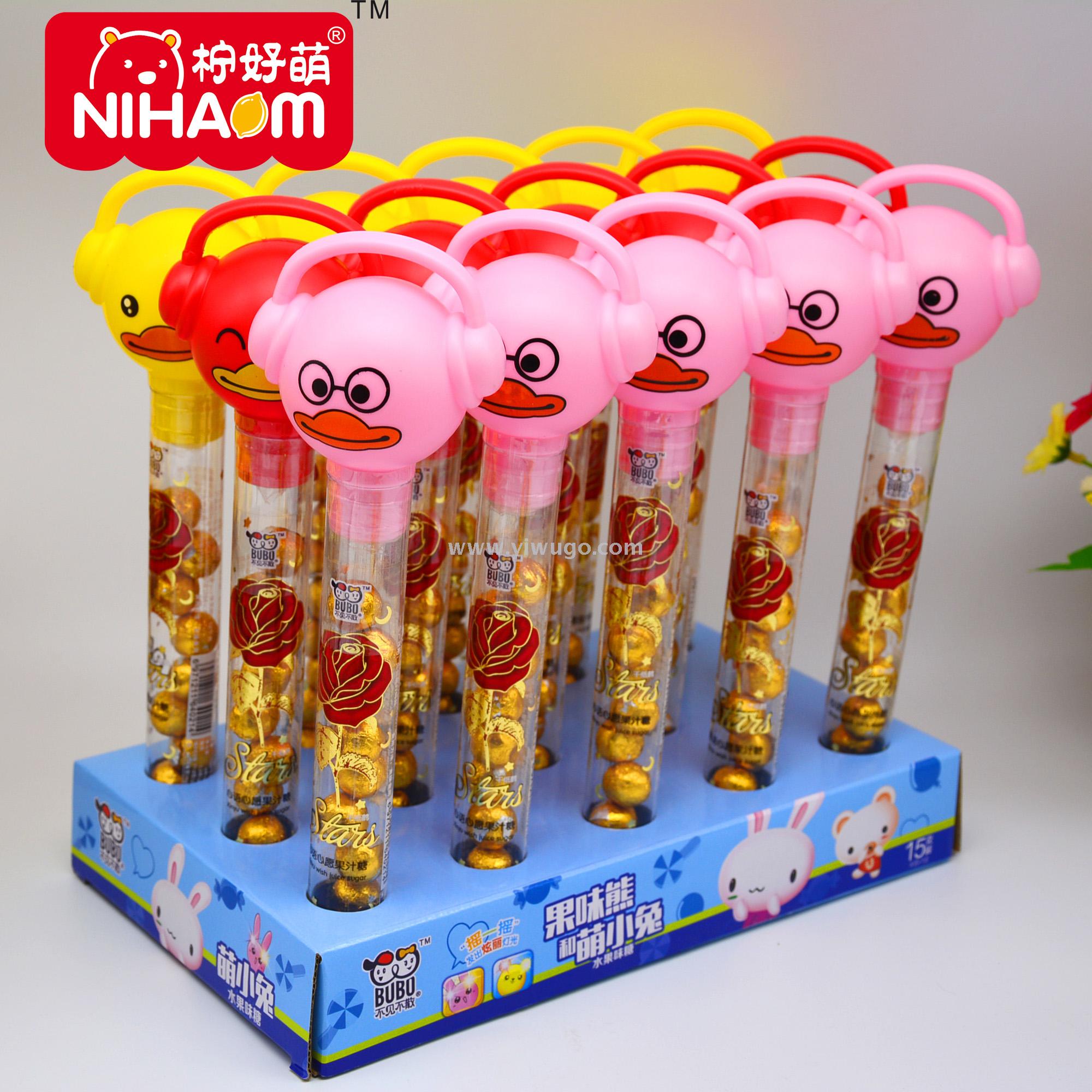 柠好萌小天使食品40g装闪光萌小兔棒巧克力学生休闲娱乐玩具零食