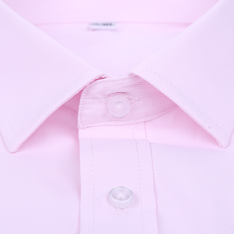 Solid color dark fine twill cotton men's long-sleeved shirt, business form-fitting formal wear, no-iron plus-size shirt for men Application Scenario