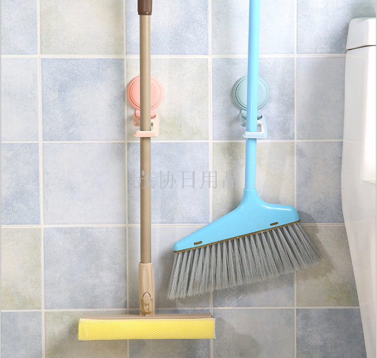 New Nordic-style suction cup magic sticker, multi-functional, powerful and seamless mop rack, kitchen rack