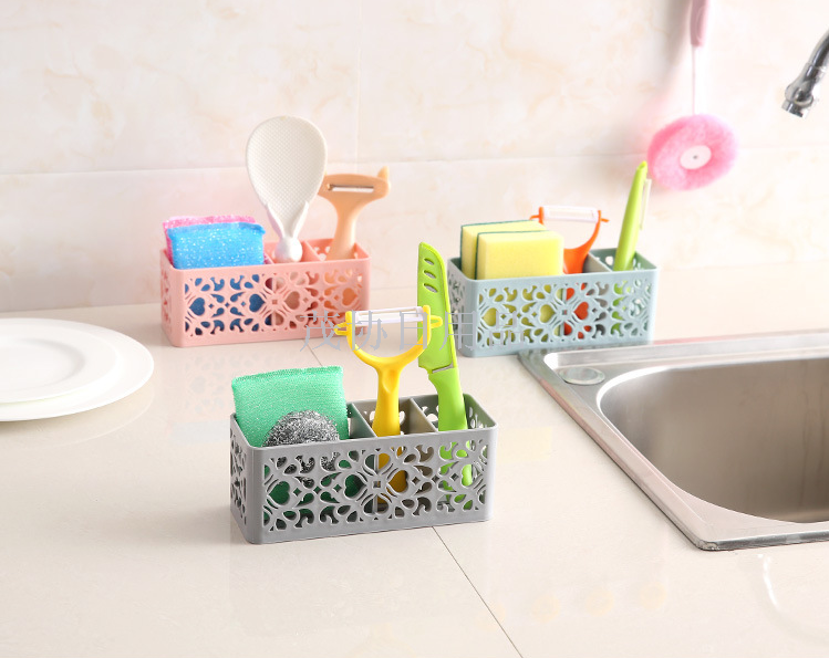 Plastic asphalt shelf mesa cleaning dishcloth shelf kitchen bathroom products sponge storage shelf storage