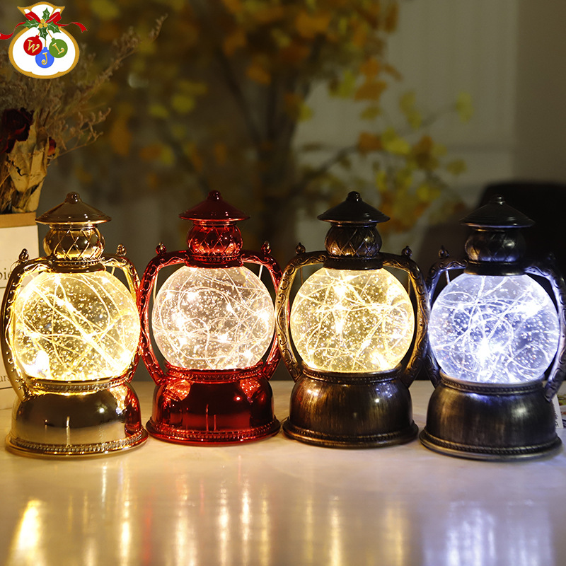 Water horse lantern copper wire lamp gold LED night light new strange electronic products European table lamp