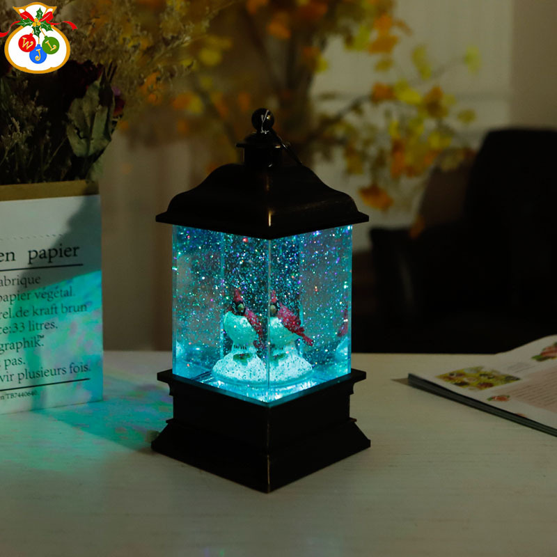 圣诞家居摆件树脂工艺品水晶盒结婚礼物风灯装饰品产品图