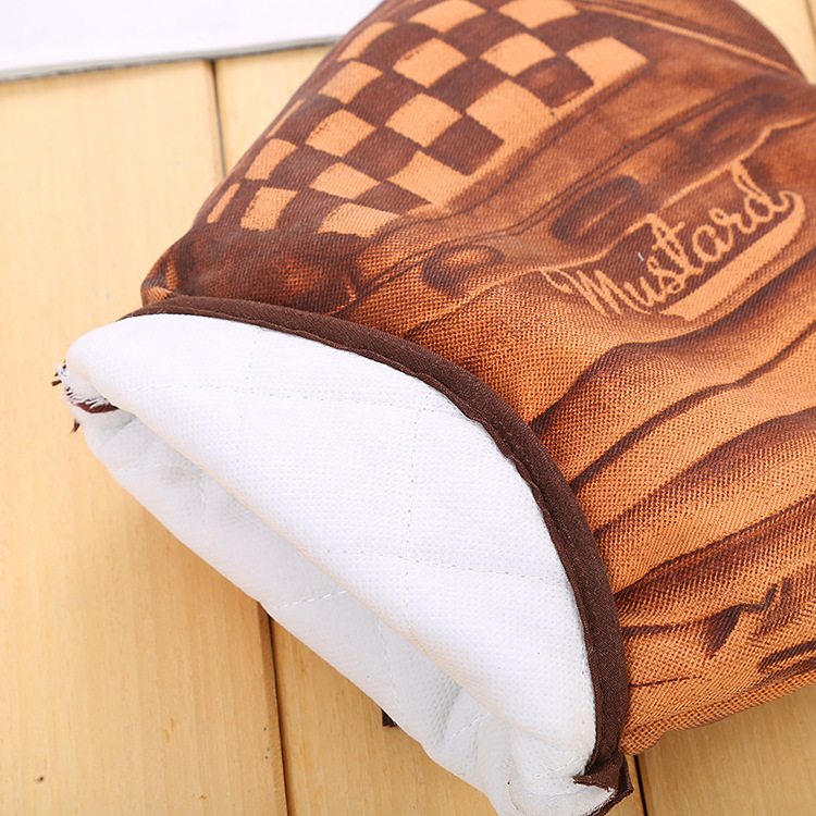 [LOVELY HOME] guantes de microondas guantes anti-calor guantes de aislamiento 100% algodón resistente a altas temperaturas dibujos animados guantes de microondas anti-calor resistente a altas temperaturas guantes de horno de animales guantes de baño de microondas details Picture