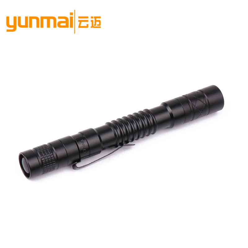 Crossover nuevo producto XPE LED luz brillante linterna en forma de lápiz 2 baterías AAA aleación de aluminio con pen clip mini pen light Specification image