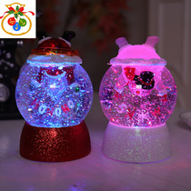 Christmas novel exquisite decoration home Snowman night lamp crystal ball crystal wishing lantern