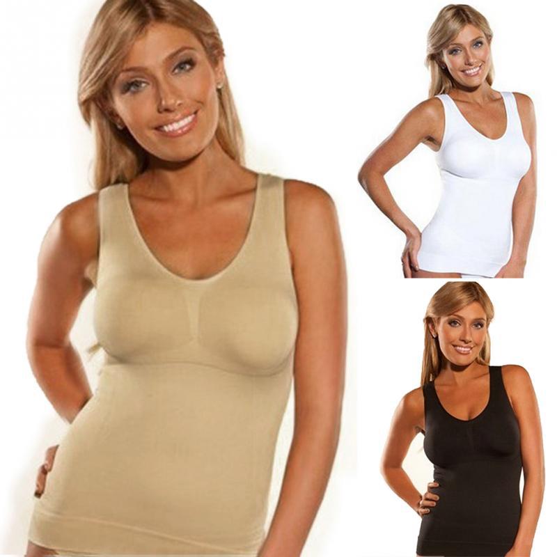Cami Shaper by Genie длиннолитражный аэрозольный костюм с откидным верхом на животе и нагрудным платком TV details Picture